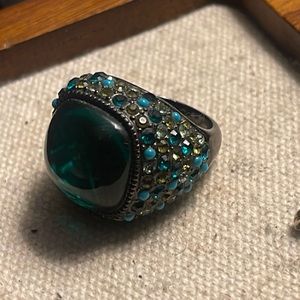 Parkland Emerald Green Vintage Ring